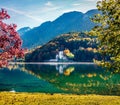 Picturesque morning scene of Grundlsee lake. Calm autumn view of Eastern Alps, Liezen District of Styria, Austria, Europe. Traveli