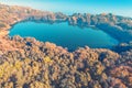 Lake near the sea. Aerial view