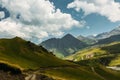 Picturesque Mountain Landscape In Summer. Elbrus Region, North Caucasus, Russia Royalty Free Stock Photo