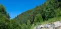 Picturesque mountain landscape. Wide photo Royalty Free Stock Photo