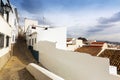 Picturesque narrow street in spanish city. Olvera Royalty Free Stock Photo