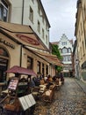 The picturesque narrow streets of Freiburg im Breisgau