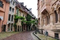 The picturesque narrow streets of Freiburg im Breisgau