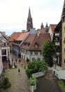 The picturesque narrow streets of Freiburg im Breisgau