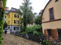 The picturesque narrow streets of Freiburg im Breisgau