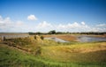 Nature reserves near the Dutch village Kerkwerve, Zeeland Royalty Free Stock Photo