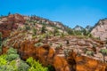 Cliffs and canyons in the Zion National Park. US Natural Parks Royalty Free Stock Photo