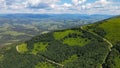 picturesque northern slopes of Mount Gimba in the Ukrainian Carpathians