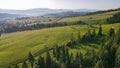 picturesque northern slopes of Mount Gimba in the Ukrainian Carpathians