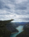 Picturesque Norway landscape.Trolltunga Royalty Free Stock Photo