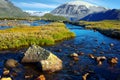 Picturesque Norway mountain landscape.