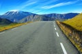 Picturesque Norway mountain landscape with road.