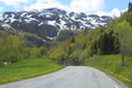 Picturesque Norway road Royalty Free Stock Photo