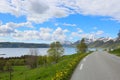 Picturesque Norway road Royalty Free Stock Photo