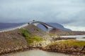 Picturesque Norway sea landscape with bridge
