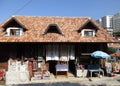 Kruje, 30th august: The Old Bazaar from Kruje village in Albania