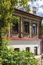 Picturesque old building of merchants and industrialists in Voronezh.  18th century. Bekhtereva street or former Vyakhirevskaya Royalty Free Stock Photo