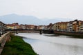 Picturesque Old Buildings, River Arno, Pisa, Tuscany, Italy
