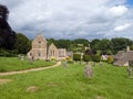 Duntisbourne Abbotts church, idyllic Cotswold village, Gloucestershire, UK