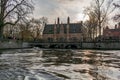 Picturesque old street of Bruges