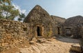 Picturesque old village Bories near Gordes in Provence, France Royalty Free Stock Photo