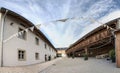 Picturesque outdoor courtyard featuring a stone patio