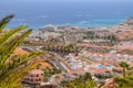 Picturesque outstanding landscape of beautiful resort costa adeje on tenerife, canary islands, spain