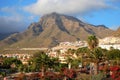 Picturesque outstanding landscape of beautiful resort las americas on tenerife, canary islands, spain