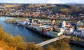 Picturesque panorama of Passau. Germany Royalty Free Stock Photo