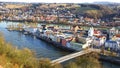 Picturesque panorama of Passau. Germany Royalty Free Stock Photo