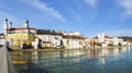 Picturesque panorama of Passau. Germany Royalty Free Stock Photo