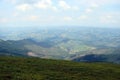 The Ukrainian Carpathians. The Borzhava mountain range. Royalty Free Stock Photo