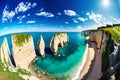 Picturesque panoramic landscape on the cliffs, nature, sea & ocean