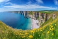 Picturesque panoramic landscape on the cliffs, nature, sea & ocean