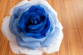 Picturesque paper rose. Origami. Giant multicolored flower. Royalty Free Stock Photo