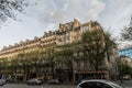 Picturesque Paris buildings in late October