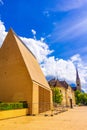 Picturesque Parliament,Government building and Cathedral Liechtenstein Vaduz Royalty Free Stock Photo