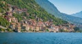 Colonno, colorful village overlooking Lake Como, Lombardy, Italy.