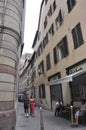 Strasbourg, 3rd august: Street view from Old Town of Strasbourg, Alsace region, France Royalty Free Stock Photo