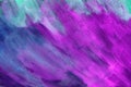 Purple blue acrylic painting texture. Hand painted background Royalty Free Stock Photo