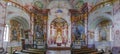 The picturesque Rein Abbey church interior, founded in 1129, the oldest Cistercian abbey in the world, located in Rein near Graz,