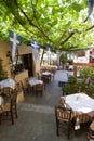 Picturesque Restaurant in Athens Royalty Free Stock Photo