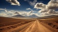 A picturesque road stretching from here to eternity, showcasing the beauty of the endless journey Royalty Free Stock Photo