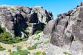 Picturesque rocks Serra da Estrella., Portugal