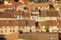 Picturesque rooftops in the village. Carcassonne. France Royalty Free Stock Photo