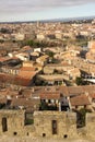 Picturesque rooftops in the village. Carcassonne. France Royalty Free Stock Photo