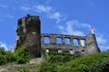 Ruins of Metternich castle in Beilstein Royalty Free Stock Photo