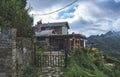 Picturesque rustic cabin house in the town of Galipan, Caracas - Venezuela. Eco house concept.