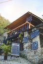 CARACAS, VENEZUELA - May 2022: Picturesque rustic restaurant EL RINCON DE DANNA in the town of Galipan, Caracas -