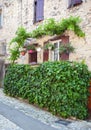 Picturesque rustic street of small french town